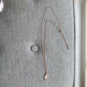 Kendra Scott Rose Gold Opal Crystal Necklace